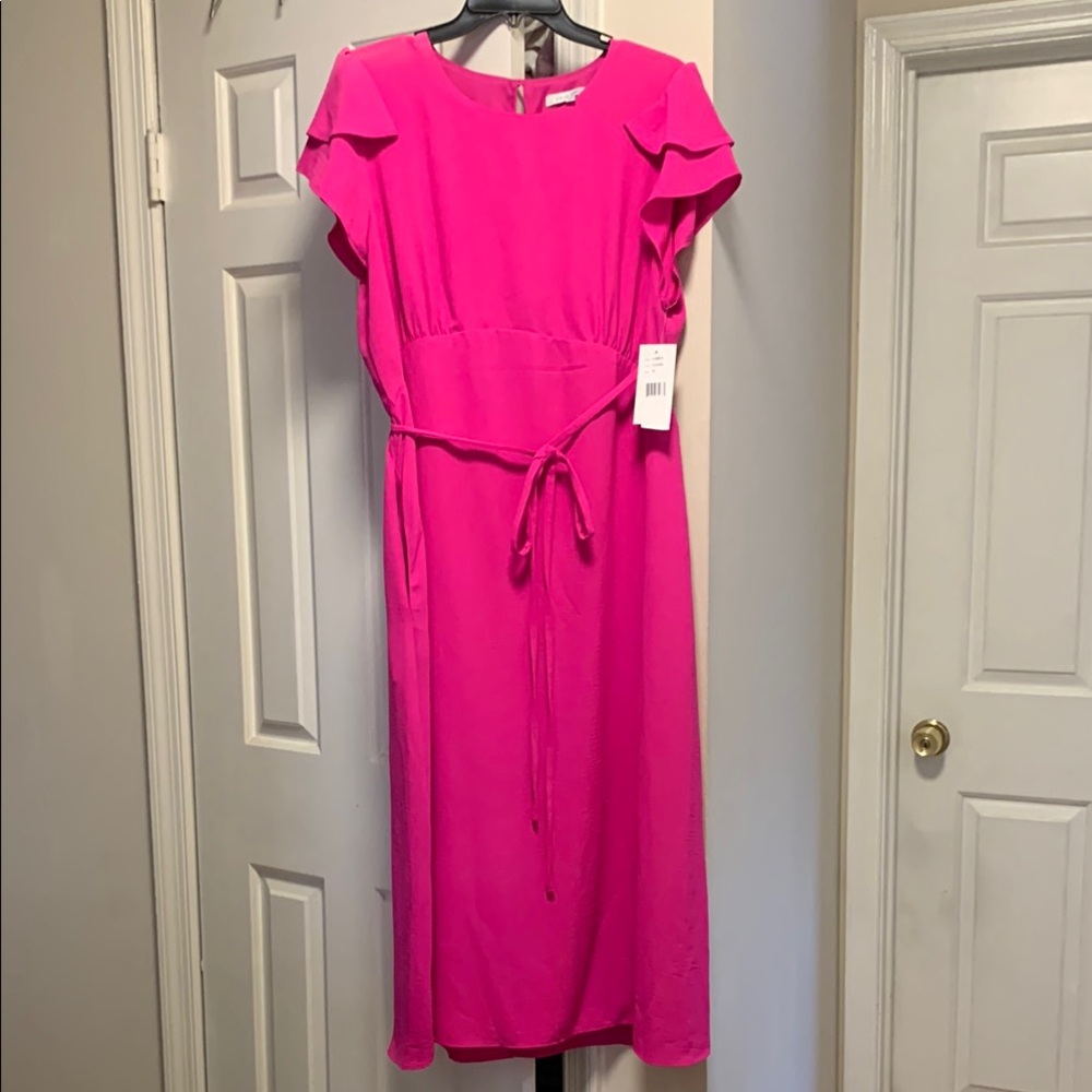 NWT Julia Jordan Fuschia Hot Pink Dress 16